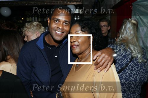 Amsterdam 14 februari 2019
Feestje voor de kluivert dog rescue foundation in het toppers cafe. Patrick Kluivert met moeder en tante