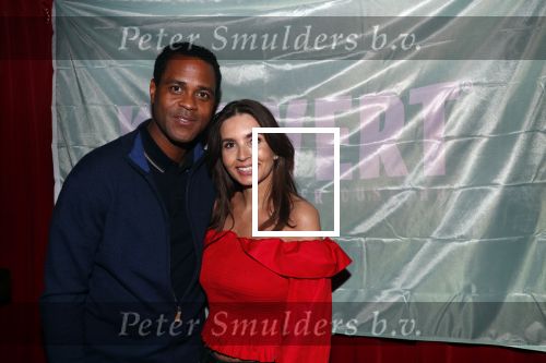 Amsterdam 14 februari 2019
Feestje voor de kluivert dog rescue foundation in het toppers cafe. Patrick en Rossana Kluivert