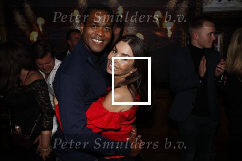 Amsterdam 14 februari 2019
Feestje voor de kluivert dog rescue foundation in het toppers cafe. Patrick en Rossana Kluivert