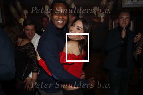 Amsterdam 14 februari 2019
Feestje voor de kluivert dog rescue foundation in het toppers cafe. Patrick en Rossana Kluivert