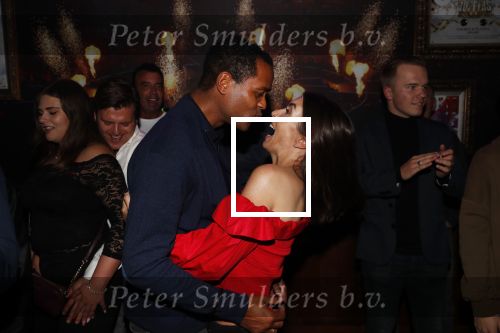 Amsterdam 14 februari 2019
Feestje voor de kluivert dog rescue foundation in het toppers cafe. Patrick en Rossana Kluivert