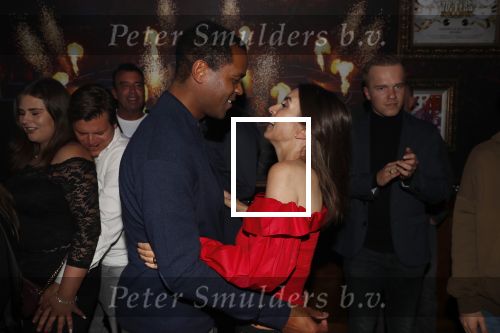 Amsterdam 14 februari 2019
Feestje voor de kluivert dog rescue foundation in het toppers cafe. Patrick en Rossana Kluivert