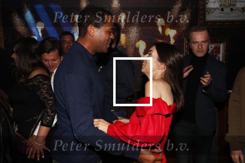 Amsterdam 14 februari 2019
Feestje voor de kluivert dog rescue foundation in het toppers cafe. Patrick en Rossana Kluivert