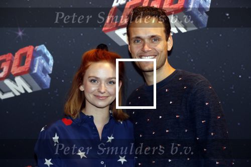 Utrecht 3 februari 2019
Premiere Lego film in de bioscoop bij de jaarbeurs. Pip Pellens kwam met haar vriend  Pim Wessels