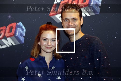 Utrecht 3 februari 2019
Premiere Lego film in de bioscoop bij de jaarbeurs. Pip Pellens kwam met haar vriend  Pim Wessels
