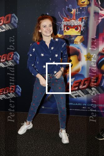Utrecht 3 februari 2019
Premiere Lego film in de bioscoop bij de jaarbeurs. Pip Pellens kwam met haar vriend  Pim Wessels