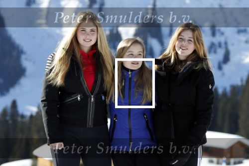 Lech 25 februari 2019
Koning Willem-Alexander, Koningin MÃ¡xima, Prinses Beatrix, Prins Constantijn, Prinses Laurentien en de prinsessen Amalia, Alexia en Ariane samen met Eloise, Leonore en Claus-Casimir tijdens de fotosessie tijdens de wintersportvakantie in Lech.
