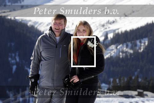Lech 25 februari 2019
Koning Willem-Alexander, Koningin MÃ¡xima, Prinses Beatrix, Prins Constantijn, Prinses Laurentien en de prinsessen Amalia, Alexia en Ariane samen met Eloise, Leonore en Claus-Casimir tijdens de fotosessie tijdens de wintersportvakantie in Lech.