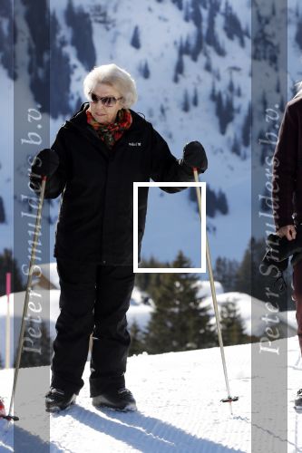 Lech 25 februari 2019
Koning Willem-Alexander, Koningin MÃ¡xima, Prinses Beatrix, Prins Constantijn, Prinses Laurentien en de prinsessen Amalia, Alexia en Ariane samen met Eloise, Leonore en Claus-Casimir tijdens de fotosessie tijdens de wintersportvakantie in Lech.