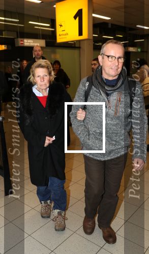 Amsterdam, 16 Februari 2019
Aankomst op Schiphol van Ria Bartling (vriendin oud-bokser Rudi Lubbers) samen met Dr. Martin Wagtmans