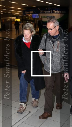 Amsterdam, 16 Februari 2019
Aankomst op Schiphol van Ria Bartling (vriendin oud-bokser Rudi Lubbers) samen met Dr. Martin Wagtmans