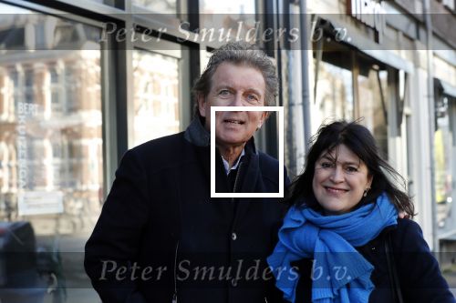 Amsterdam 9 maart 2019
Robert ten Brink en zijn vrouw Roos op de fiets in Amsterdam.