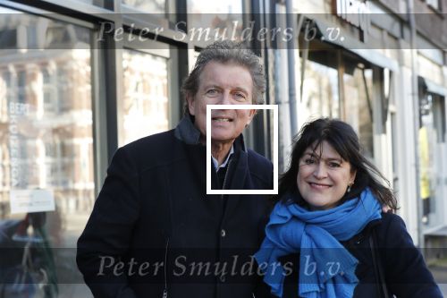 Amsterdam 9 maart 2019
Robert ten Brink en zijn vrouw Roos op de fiets in Amsterdam.