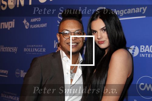 Amsterdam 11 februari 2019
Uitreiking Edisons bij de westergasfabriek. Ronnie Flex met Famke Louise