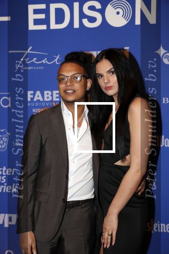Amsterdam 11 februari 2019
Uitreiking Edisons bij de westergasfabriek. Ronnie Flex met Famke Louise