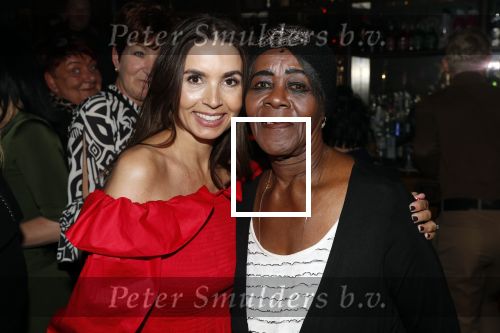 Amsterdam 14 februari 2019
Feestje voor de kluivert dog rescue foundation in het toppers cafe. Rosanna Kluivert met schoonmoeder , moeder van Patrick