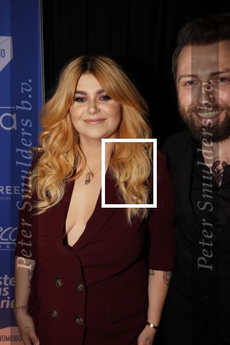 Amsterdam 11 februari 2019
Uitreiking Edisons bij de westergasfabriek. Roxeanne Hazes met vriend Erik Zwennes