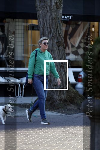 Amsterdam 27 februari 2019
Saskia Noort met haar hondje in Amsterdam zuid.