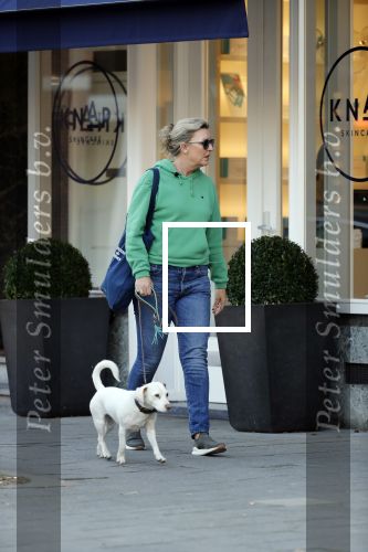 Amsterdam 27 februari 2019
Saskia Noort met haar hondje in Amsterdam zuid.