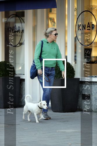Amsterdam 27 februari 2019
Saskia Noort met haar hondje in Amsterdam zuid.