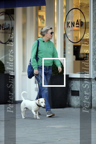 Amsterdam 27 februari 2019
Saskia Noort met haar hondje in Amsterdam zuid.
