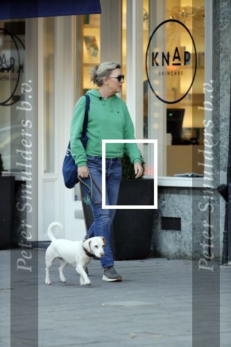 Amsterdam 27 februari 2019
Saskia Noort met haar hondje in Amsterdam zuid.