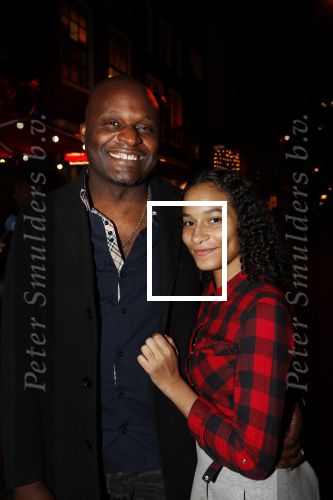 Amsterdam 14 februari 2019
Feestje voor de kluivert dog rescue foundation in het toppers cafe. Thalia met vader en moeder en haar zus.