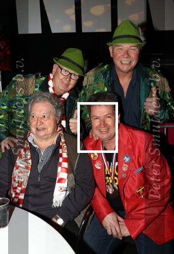 Eindhoven, 1 Maart 2019 Omroep Brabant organiseert 3 uurkes vooraf in Hotel Pullman
Zware Jongens  Fokko Dam en Arie Kuipers Jan Berk en Adrie Berk