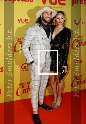 Hilversum, 11 Februari 2019 Premiere Verliefd op Cuba
juvat Westendorp en partner Kimberly Maasdamme