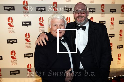 Hilversum 9 maart 2020
Uitreiking Buma awards in studio 21 op het mediapark. Ad Kraamer met zijn zoon