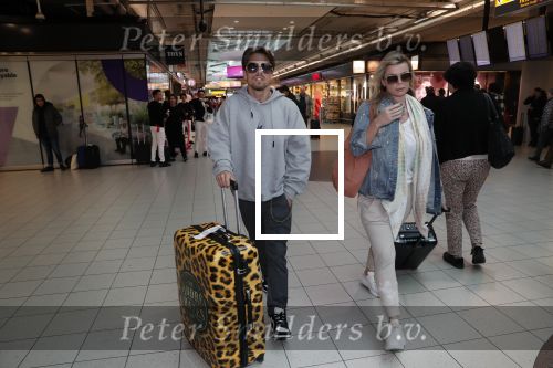 Schiphol 13 februari 2020
Bridget Maasland en Andre Hazes arriveren op schiphol nadat ze op curacao zijn geweest
