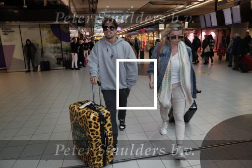 Schiphol 13 februari 2020
Bridget Maasland en Andre Hazes arriveren op schiphol nadat ze op curacao zijn geweest