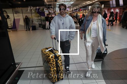 Schiphol 13 februari 2020
Bridget Maasland en Andre Hazes arriveren op schiphol nadat ze op curacao zijn geweest
