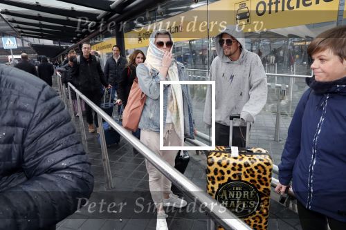 Schiphol 13 februari 2020
Bridget Maasland en Andre Hazes arriveren op schiphol nadat ze op curacao zijn geweest