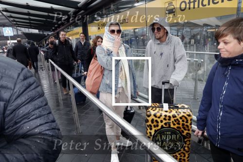 Schiphol 13 februari 2020
Bridget Maasland en Andre Hazes arriveren op schiphol nadat ze op curacao zijn geweest