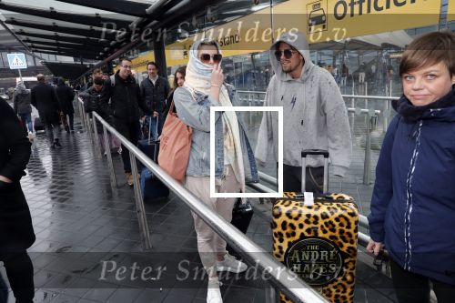 Schiphol 13 februari 2020
Bridget Maasland en Andre Hazes arriveren op schiphol nadat ze op curacao zijn geweest