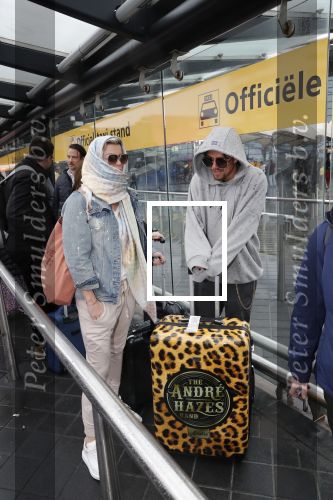 Schiphol 13 februari 2020
Bridget Maasland en Andre Hazes arriveren op schiphol nadat ze op curacao zijn geweest