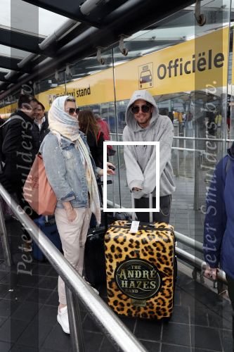 Schiphol 13 februari 2020
Bridget Maasland en Andre Hazes arriveren op schiphol nadat ze op curacao zijn geweest