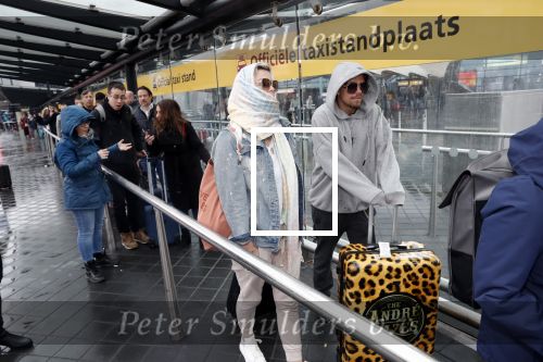 Schiphol 13 februari 2020
Bridget Maasland en Andre Hazes arriveren op schiphol nadat ze op curacao zijn geweest