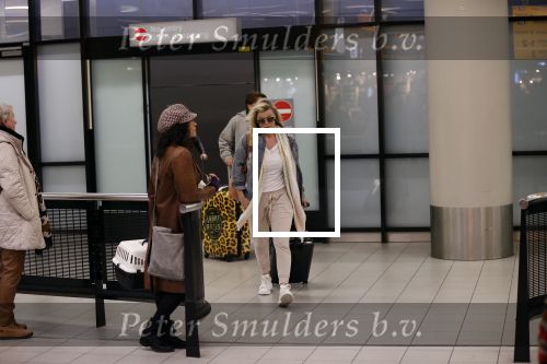 Schiphol 13 februari 2020
Bridget Maasland en Andre Hazes arriveren op schiphol nadat ze op curacao zijn geweest