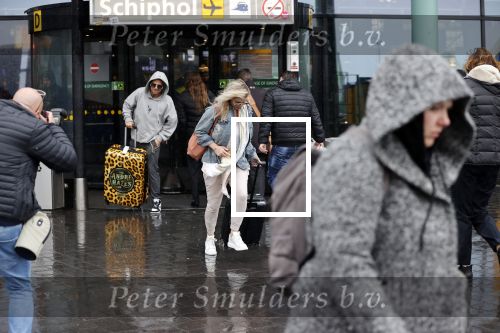 Schiphol 13 februari 2020
Bridget Maasland en Andre Hazes arriveren op schiphol nadat ze op curacao zijn geweest