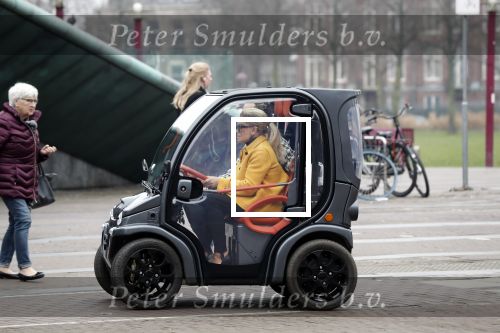 Amsterdam 24 januari 2020
Connie Witteman met haar schoonzoon in BIRO karretje