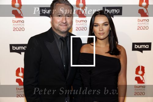 Hilversum 9 maart 2020
Uitreiking Buma awards in studio 21 op het mediapark. Dennis Weening en Babette van Vugt