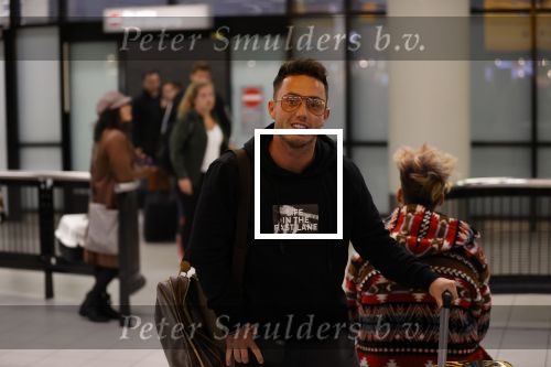 Schiphol 13 februari 2020
Bridget Maasland en Andre Hazes arriveren op schiphol nadat ze op curacao zijn geweest. Djarno Hofland