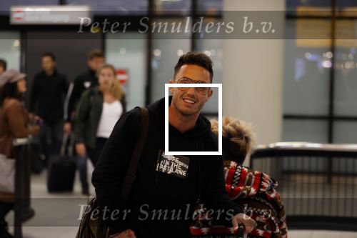 Schiphol 13 februari 2020
Bridget Maasland en Andre Hazes arriveren op schiphol nadat ze op curacao zijn geweest. Djarno Hofland