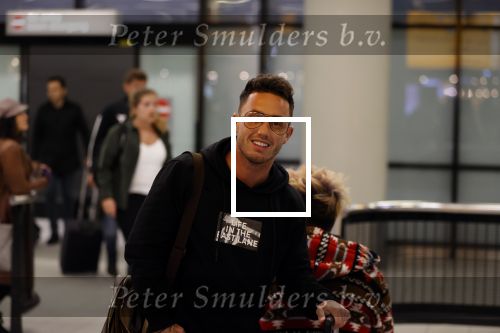 Schiphol 13 februari 2020
Bridget Maasland en Andre Hazes arriveren op schiphol nadat ze op curacao zijn geweest. Djarno Hofland