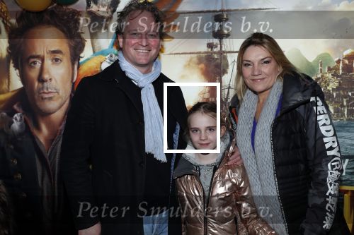 Amsterdam 12 januari 2020
Premiere Dolittle in pathe Arena. Gallyon v Vessem kwam met haar man en dochter