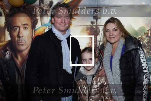 Amsterdam 12 januari 2020
Premiere Dolittle in pathe Arena. Gallyon v Vessem kwam met haar man en dochter