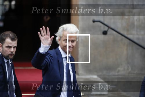 Amsterdam 14 januari 2020
Nieuwjaarsreceptie van Koningin Maxima en Koning Willem Alexander in het paleis op de dam. Geert Wilders gaat met zijn beveiliging via de achterkant naar binnen