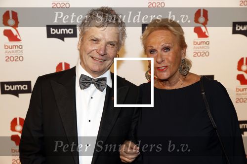 Hilversum 9 maart 2020
Uitreiking Buma awards in studio 21 op het mediapark. hans v Hemert met vriendin